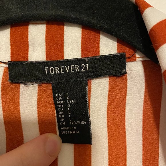 Crop Longsleeve Striped Shirt - Picture 2 of 6